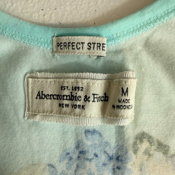 VTG Abercrombie Fitch Womens Y2K‎ Tank Top Long M Layering Cottagecore Romantic - Picture 6 of 9